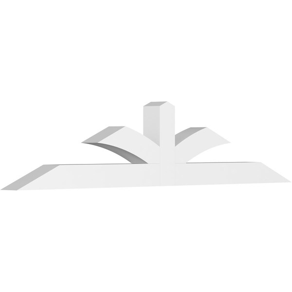 Ekena Millwork Richland Architectural Grade PVC Gable Bracket, 72"W x 15"H x 4"D x 4"F, 5/12 Pitch GBP072X15X0404RIC00 - main
